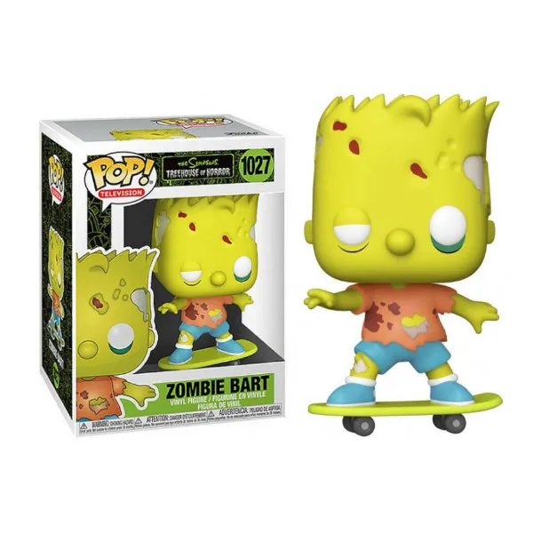 ¡Funko pop! Animación: Simpsons-Zombie Bart Simpson - Los Simpson - Figura de Vinilo Coleccionable - Idea de Regalo - Mercancía Oficial - Juguetes para Niños y Adultos - Fans de la TV