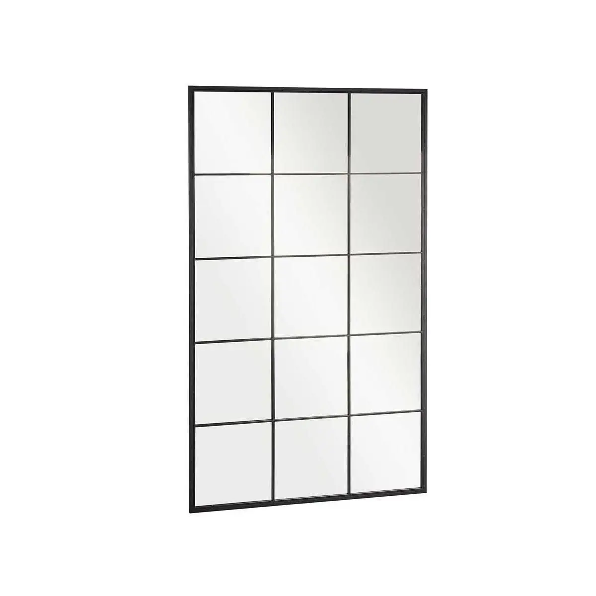 Factory Cuadros - Espejo Siena Negro 150x90cm - Metal y Cristal - Decorativo - espejo ventana