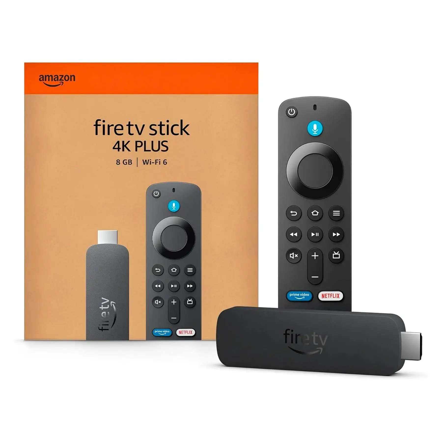 amazon Fire TV Stick 4K Plus (2.ª generación) Negro / Compatible con Wi-Fi 6, Dolby Vision, Dolby Atmos y HDR10+
