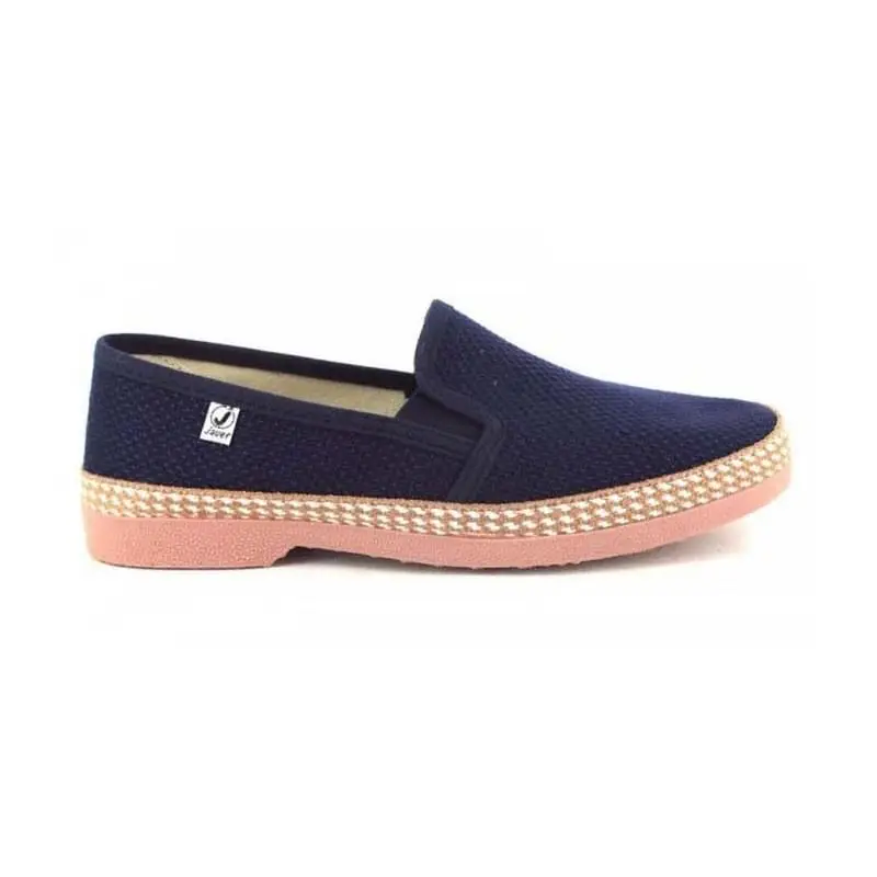 Javer shoes 501 with elastic blue Javer men textile javer-501azul
