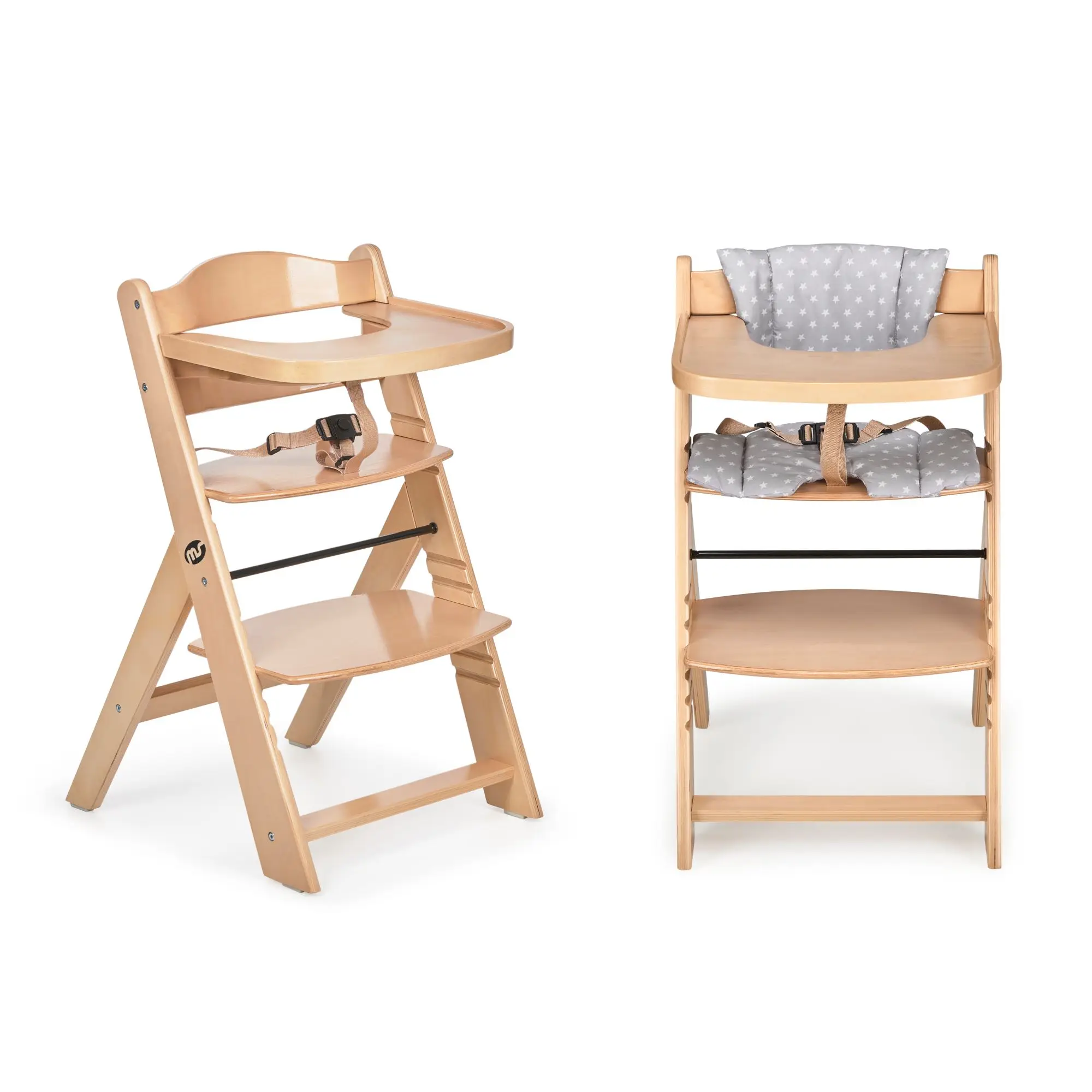 ms Trona para bebé de Madera Full de, Evolutiva, Silla Alta, Ergonómica, Regulable, Segura