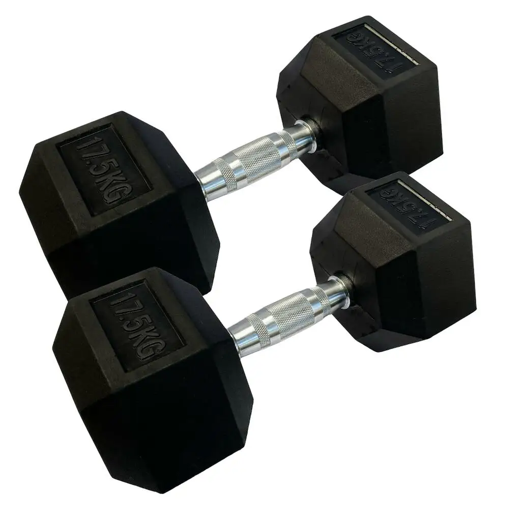 OZIO FITNESS Mancuernas Hexagonales 17,5kg (par) Fitness Musculación