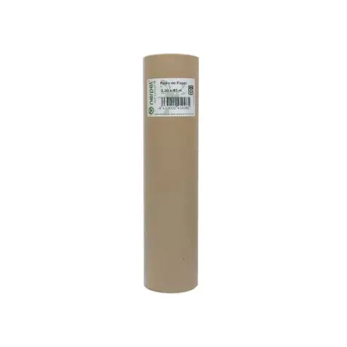 Rollo De Papel Kraft 30 Cm X 45 Mts Nerpel Ideal para proteger superficies como rodapies, jambas, ventanas, etc..