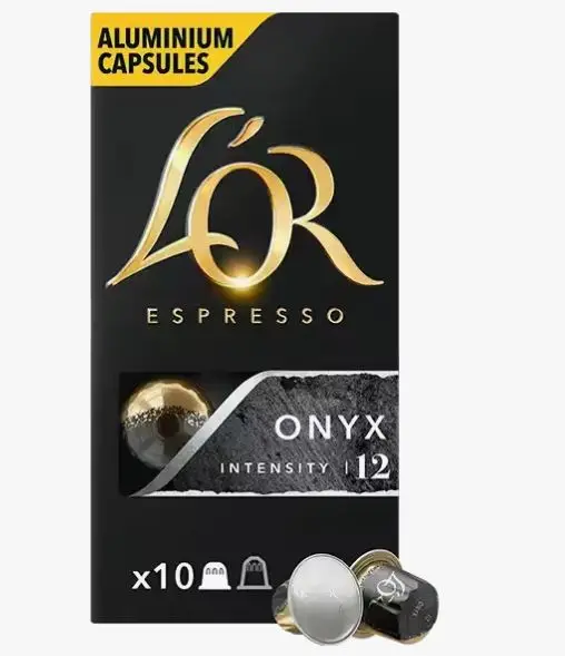 Onyx l'or coffee capsules 40 units maxi pack compatible with nespresso - made in spain
