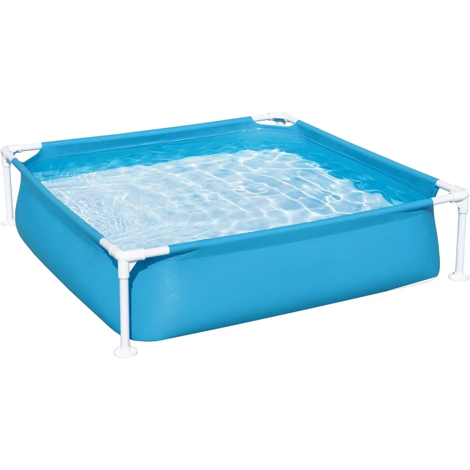Piscina infantil y para mascotas Bestway 122x122x30,5 cm azul | Tubular My First Frame Pools de fácil montaje