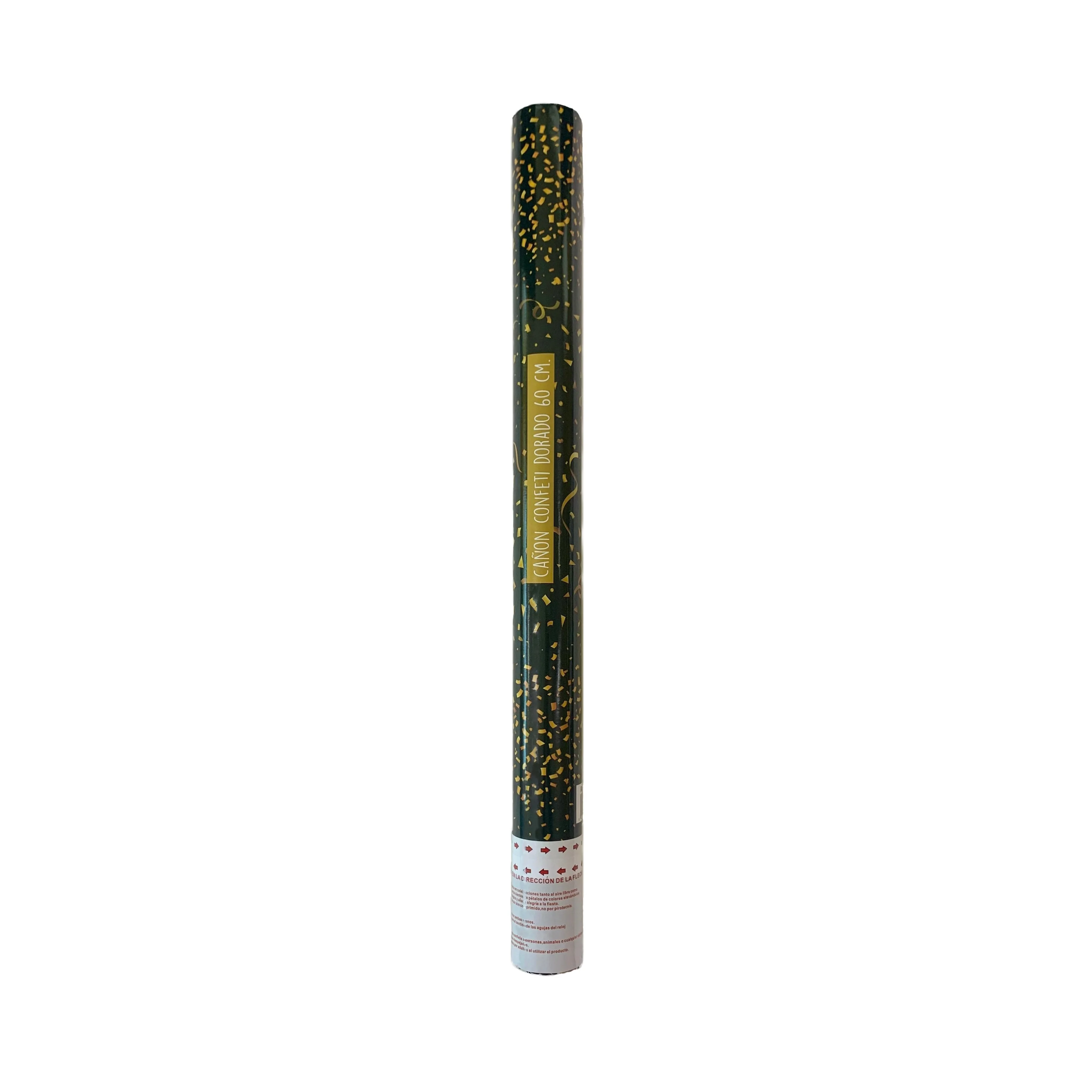 PACK DE 12 CAÑONES DE CONFETI DORADO 60CM SINI