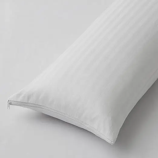 Ram'S pillowcase 70cm/80cm/90cm/105cm/135cm/150cm-Protective pillowcase-100% breathable anti shrinkage technology-White case with zipper-full protection