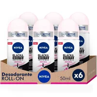 Desodorante Nivea Black & White 6x50ml