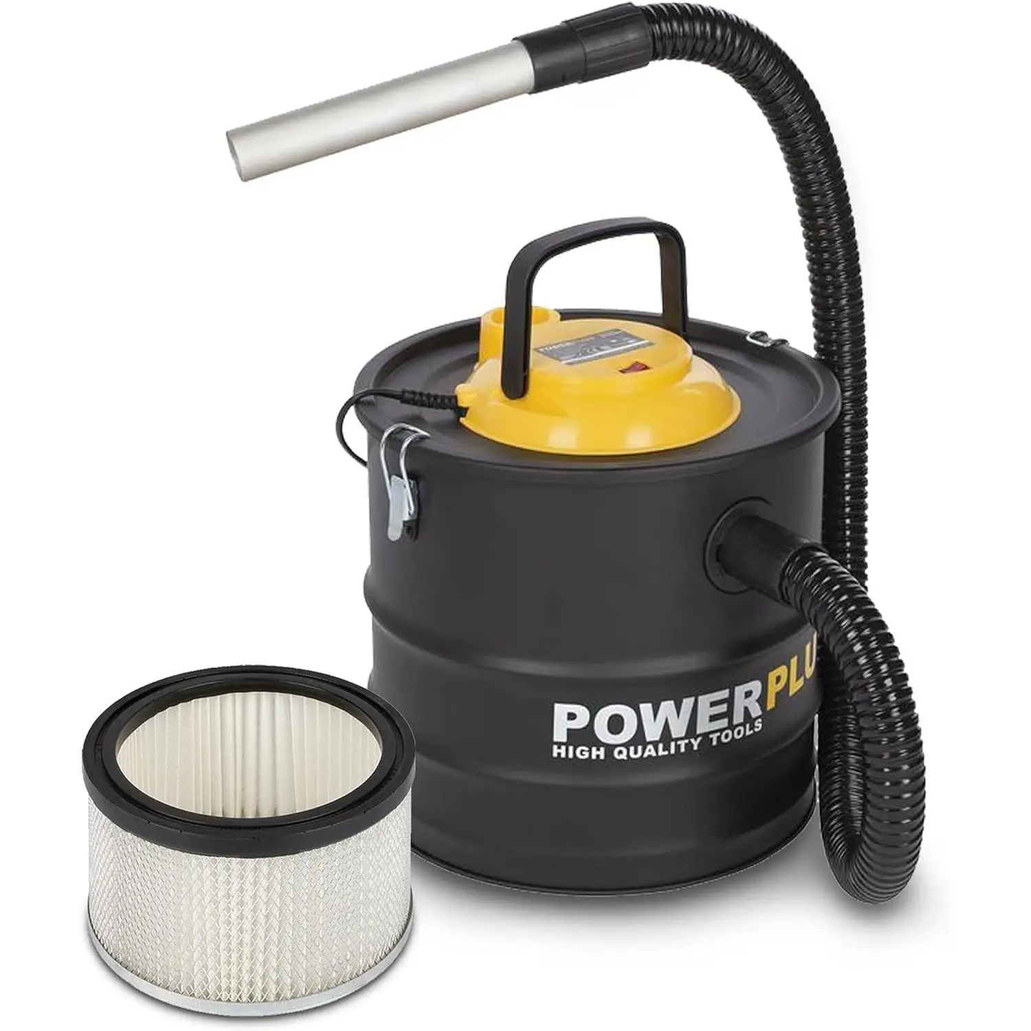 Economical power 1600W 20 litres ash vacuum cleaner Suitable for Pellet stoves, fireplaces or BBQ garden barbecues, summer grills. Pack available with filter, chimney sweep and window cleaner.