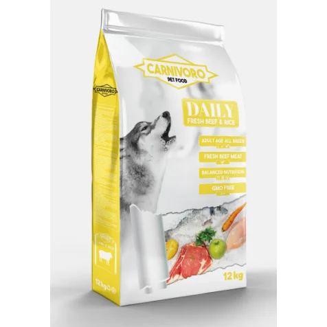 Carnivoro Daily Ternera Y Arroz Pienso Para Perros 12 Kg