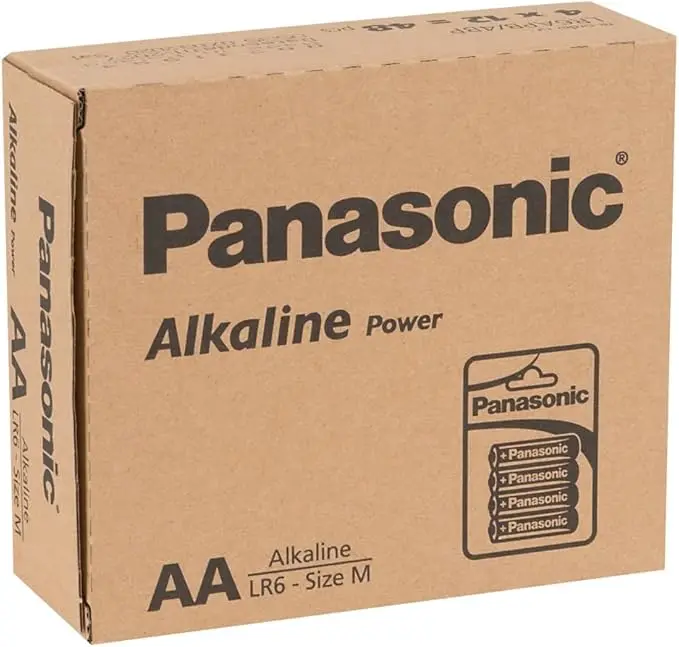 Panasonic power lr6 aa - pack of 48 alkaline batteries