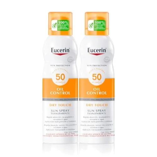 Eucerin Sun Spray Toque Seco Duplo SPF50+ 2x200 ml