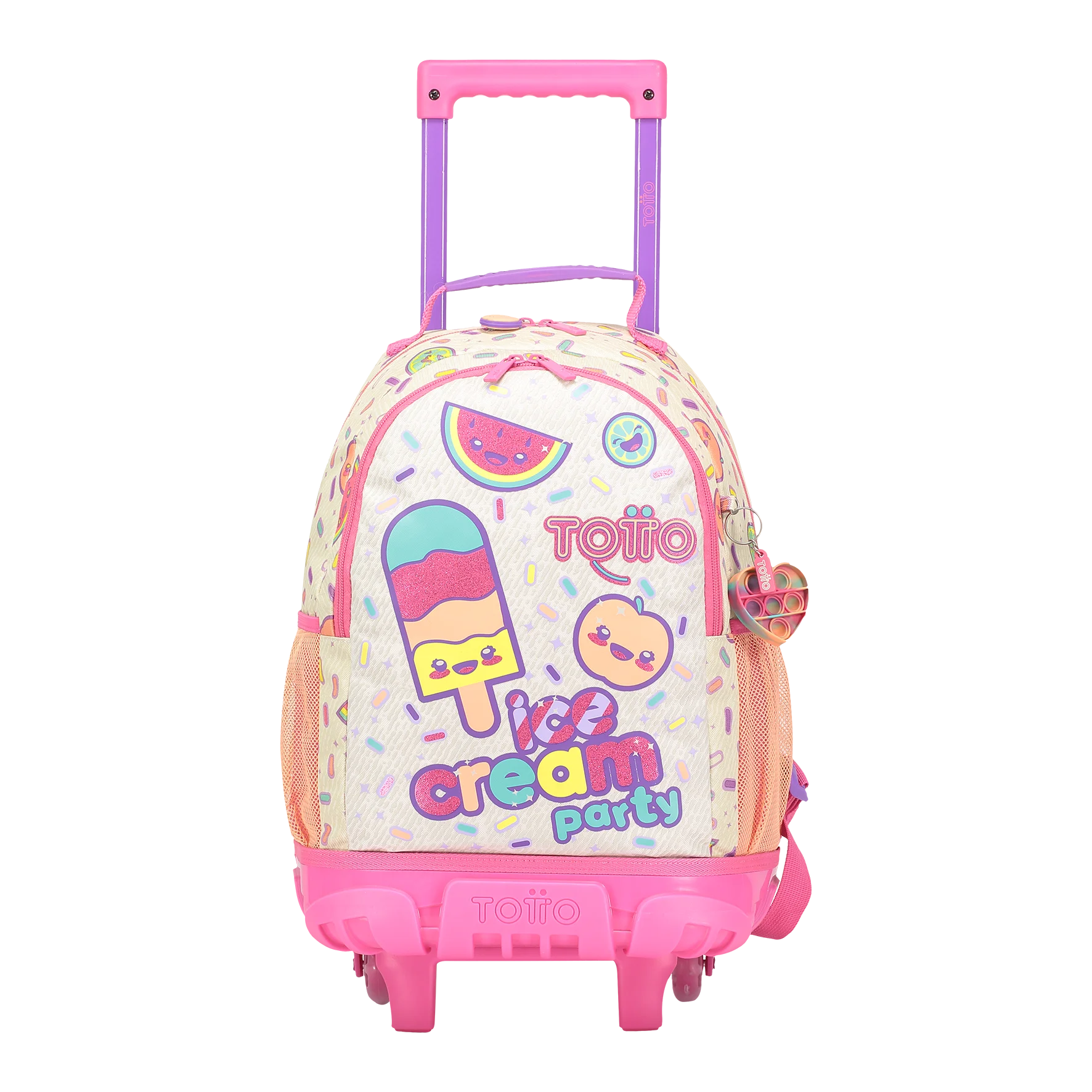 Totto Mochila infantil ruedas Ice Fruit -Dimensiones:28.5 x 41 x 12.5 cm-Material: Poliester