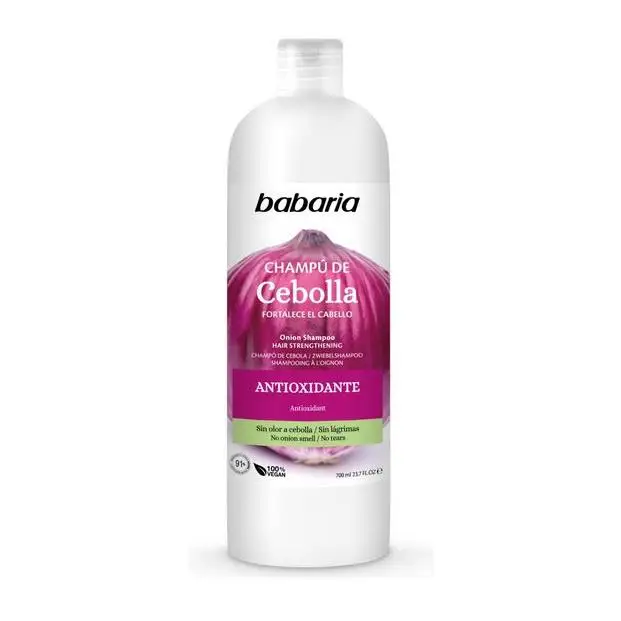 Champú de cebolla Babaria 700ml PACK de 2 unidades - ESTIMULA EL CRECIMIENTO DEL CABELLO