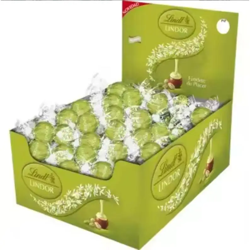 Lindt lindor bulk 500g - pistachio chocolate pralines with creamy filling