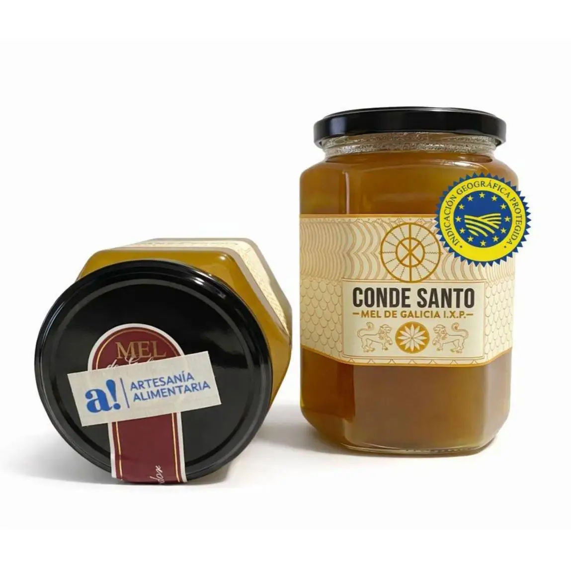 Miel de Galicia de COSTA; NATURAL ARTESANA CRUDA PURA 100% CONDE SANTO ESPAÑA PURA ABEJA (DA MARIÑA, 1 KG)