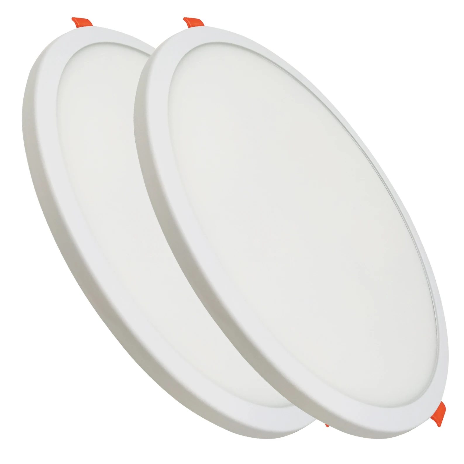 LED ATOMANT Placa Downlight LED Circular Plana 20W 1800 lúmenes para techo empotrable, foco LED de bajo consumo, corte ajustable de 50-180 mm, ideal para cocina, baño, pasillo o comercio, instalación