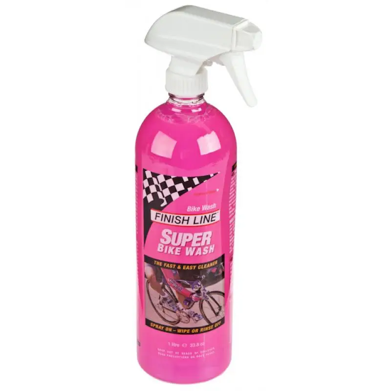 FINISH LINE | Limpiador Desengrasante De Bicicletas Super Bike Wash 1L - Super Bike Wash ™ se puede utilizar de dos maneras: Rocíe y limpie, o aerosol en y con la manguera