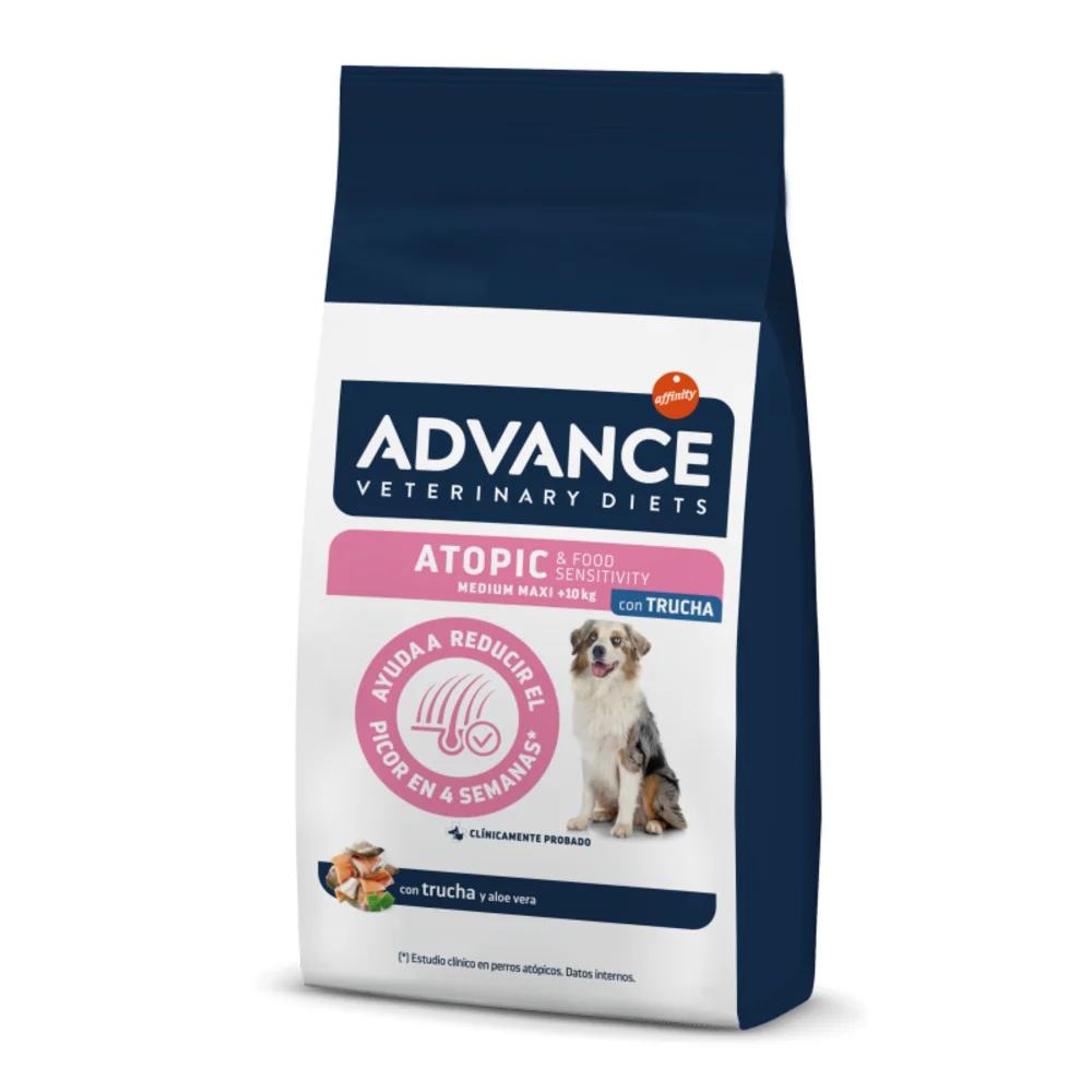 Advance Veterinary Diets Atopic de Trucha y Arroz Pienso para Perros