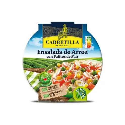 CARRETILLA Ensalada de Arroz con Palitos de Mar 240gr 8UDS