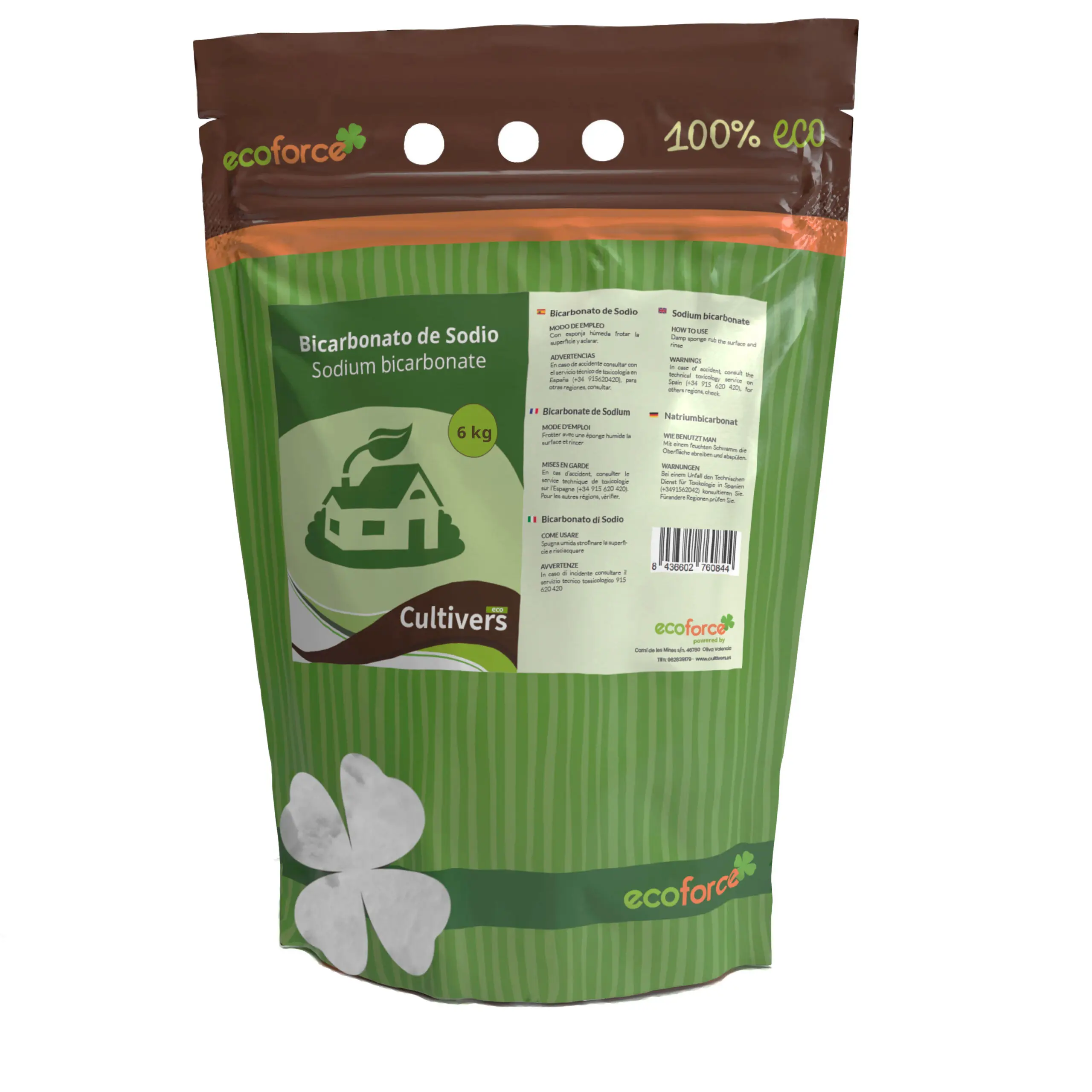 CULTIVERS Bicarbonato de Sodio 6 kg