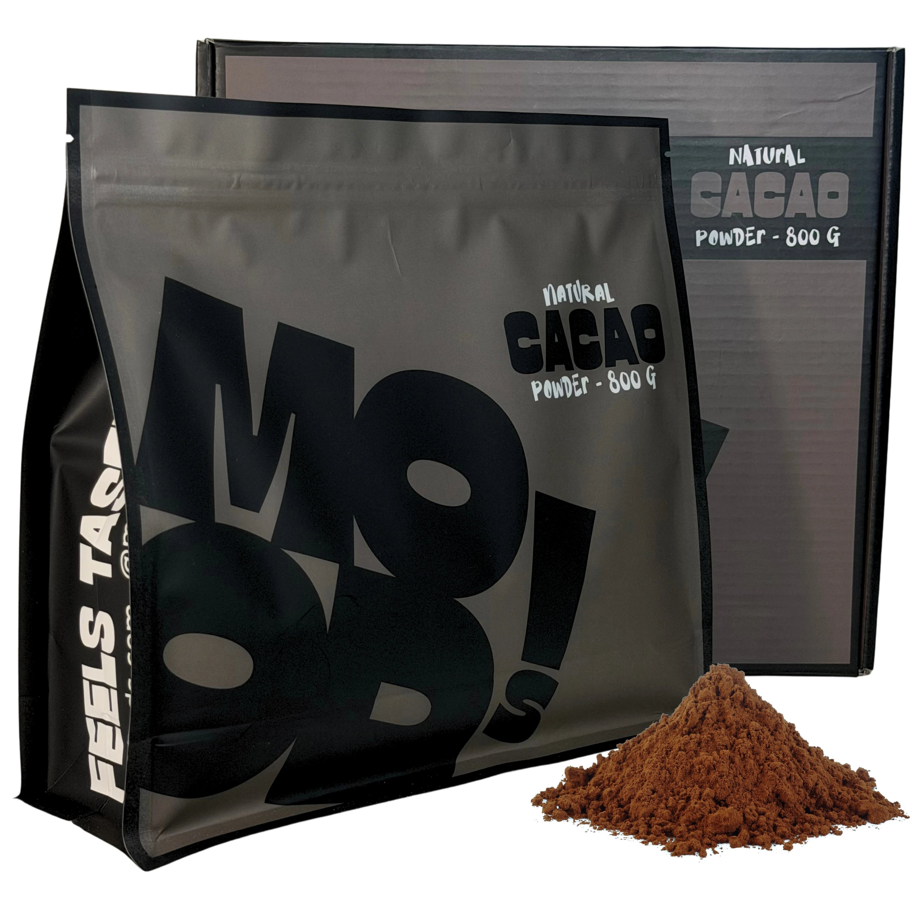 by MOODS! Cacao Puro En Polvo | 800 g | Sin Azúcares y Aditivos | No Alcalinizado | Cacao Puro en Polvo Sabor Intenso y Refinado
