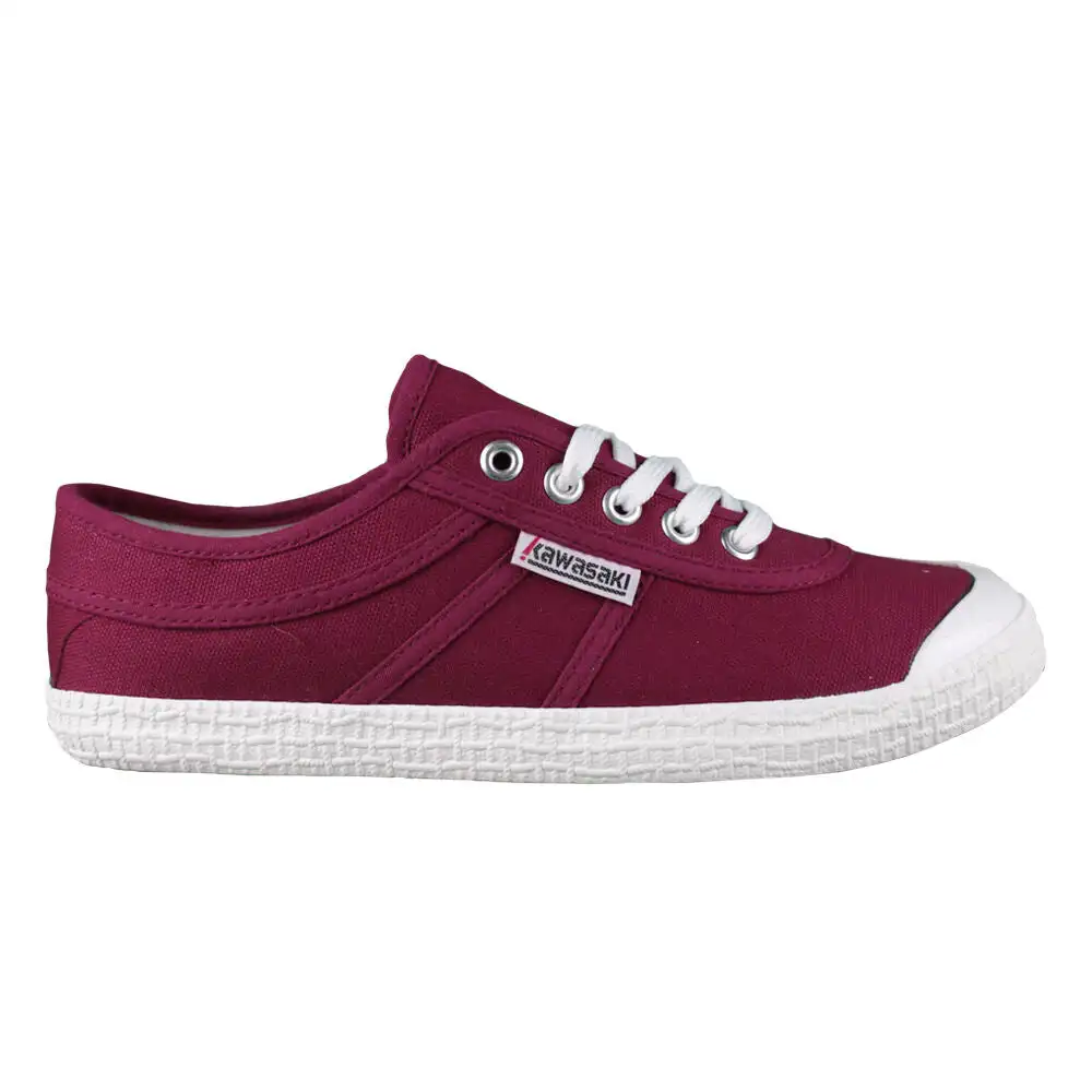Zapatillas de Lona Originales Kawasaki K192495 4055 Rojo Betabel para Hombre y Mujer