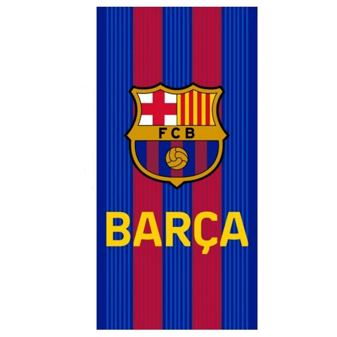 Toalla Grande Playa o Piscina Microfibra Oficial del FC Barcelona Barsa 180x90cm
