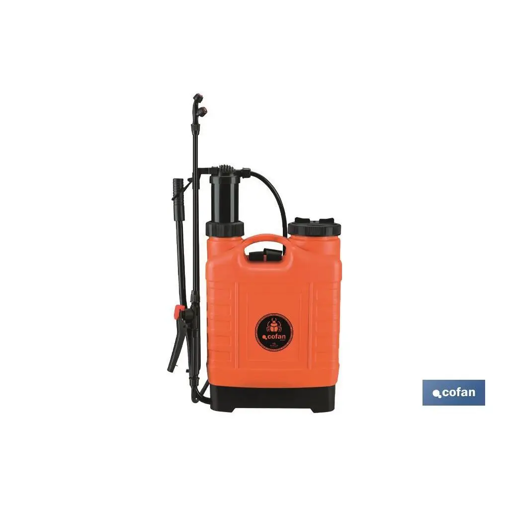 Cofan Pulverizador Espalda Manual 12 Litros Naranja/Negro