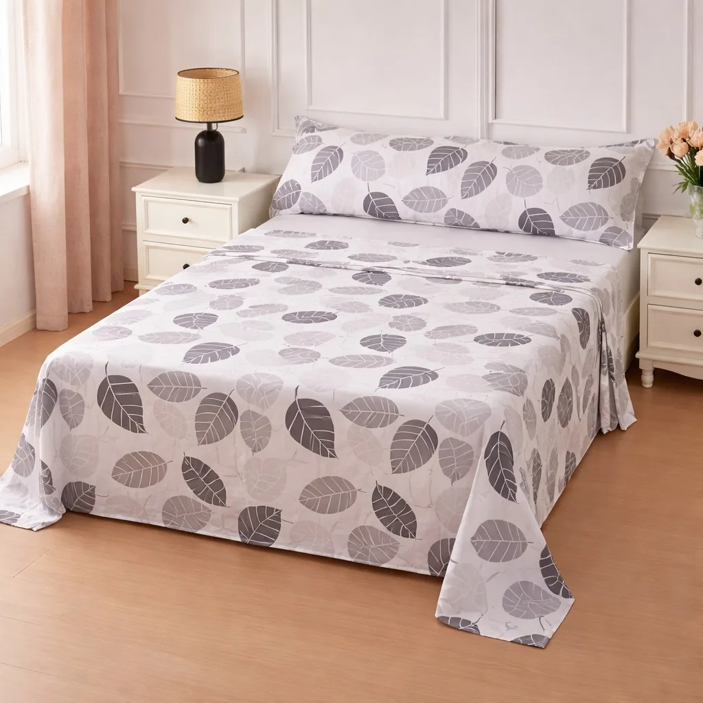 Juego de Sábanas 3 Piezas, Sábana Encimera, Bajera Ajustable y Funda de Almohada, 100% Poliéster, Tacto Suave, Diseños Modernos. ✅ Envíos a España en 48/72h
