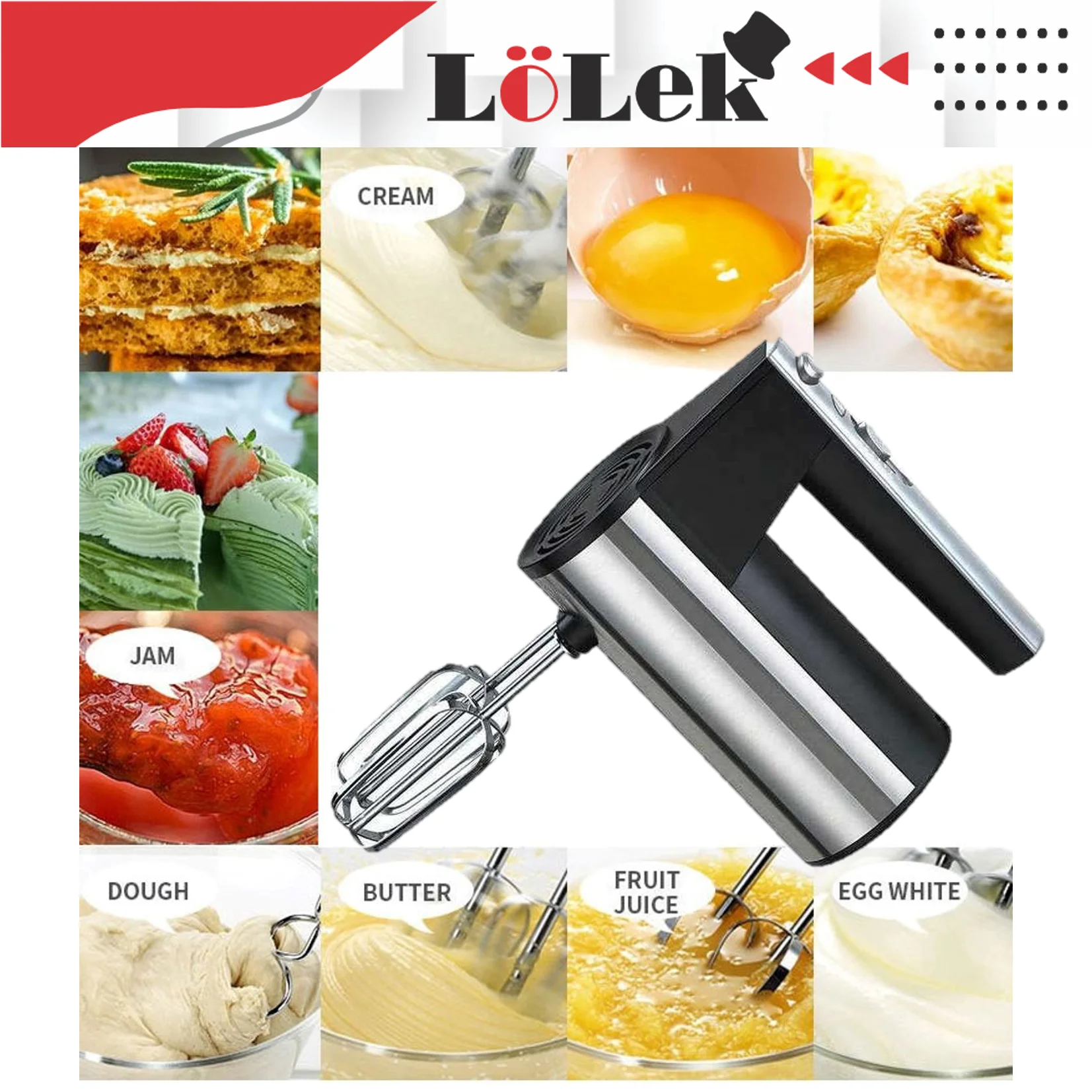 Lolek 800W Rod mixer with stand Base