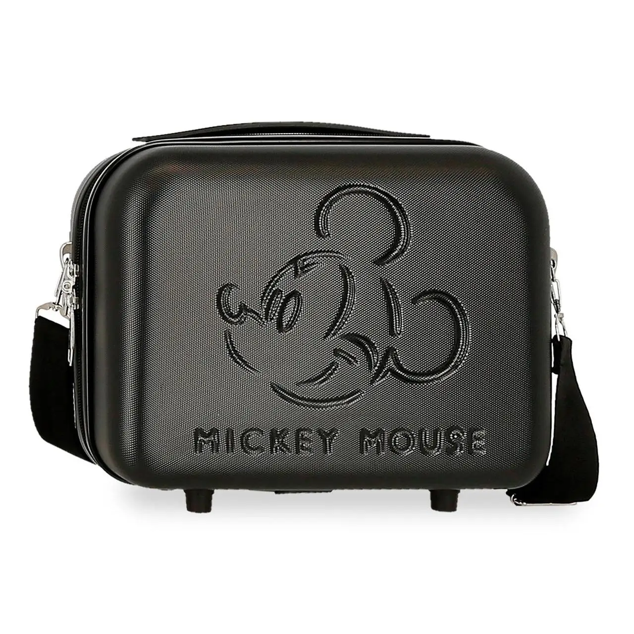 Neceser Disney Good Trip de 9L con Diseño Mickey Mouse en ABS para Viaje, 29x21x15 cm con Compartimentos y Bandolera