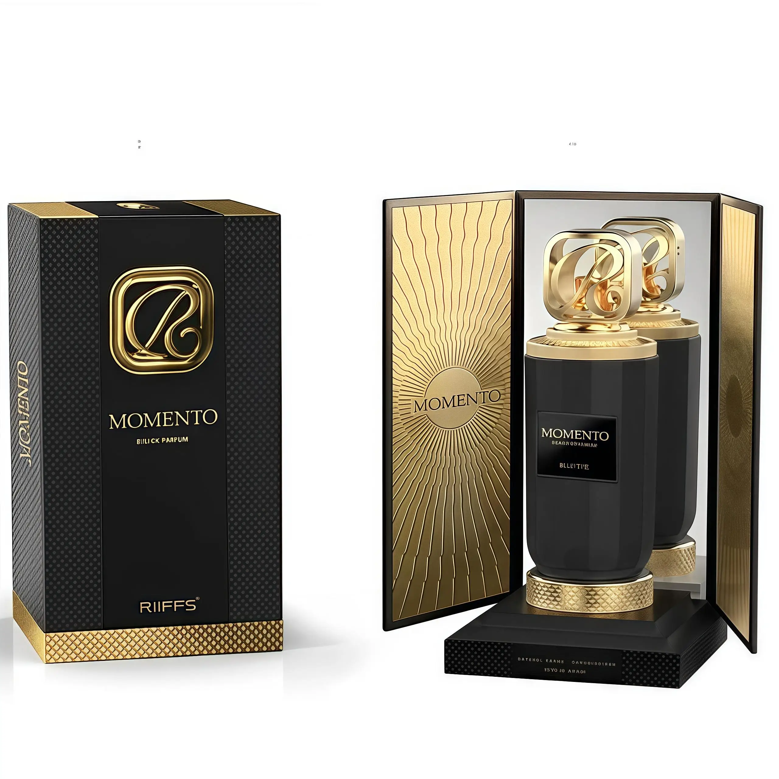 Momento Riiffs Perfumes 100ML Unisex Fragancia Sofisticada Amaderada Especiada para Hombres y Mujeres Elegantes y Equilibradas con Notas de Bergamota y Rosa de Damasco