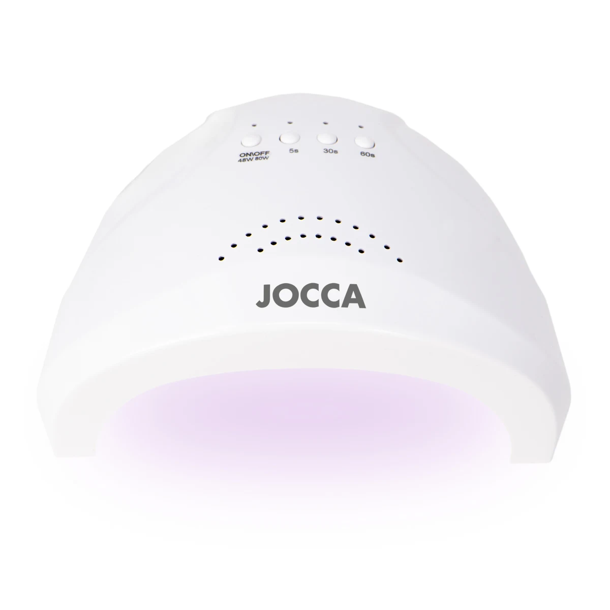 Lámpara secadora de uñas Jocca para esmalte semipermanente con temporizador 5/30/60s, 2 potencias, encendido automático con sensor, 30 LED alta potencia, luz UV/LED 365-405 nm, cable USB incluido (5V