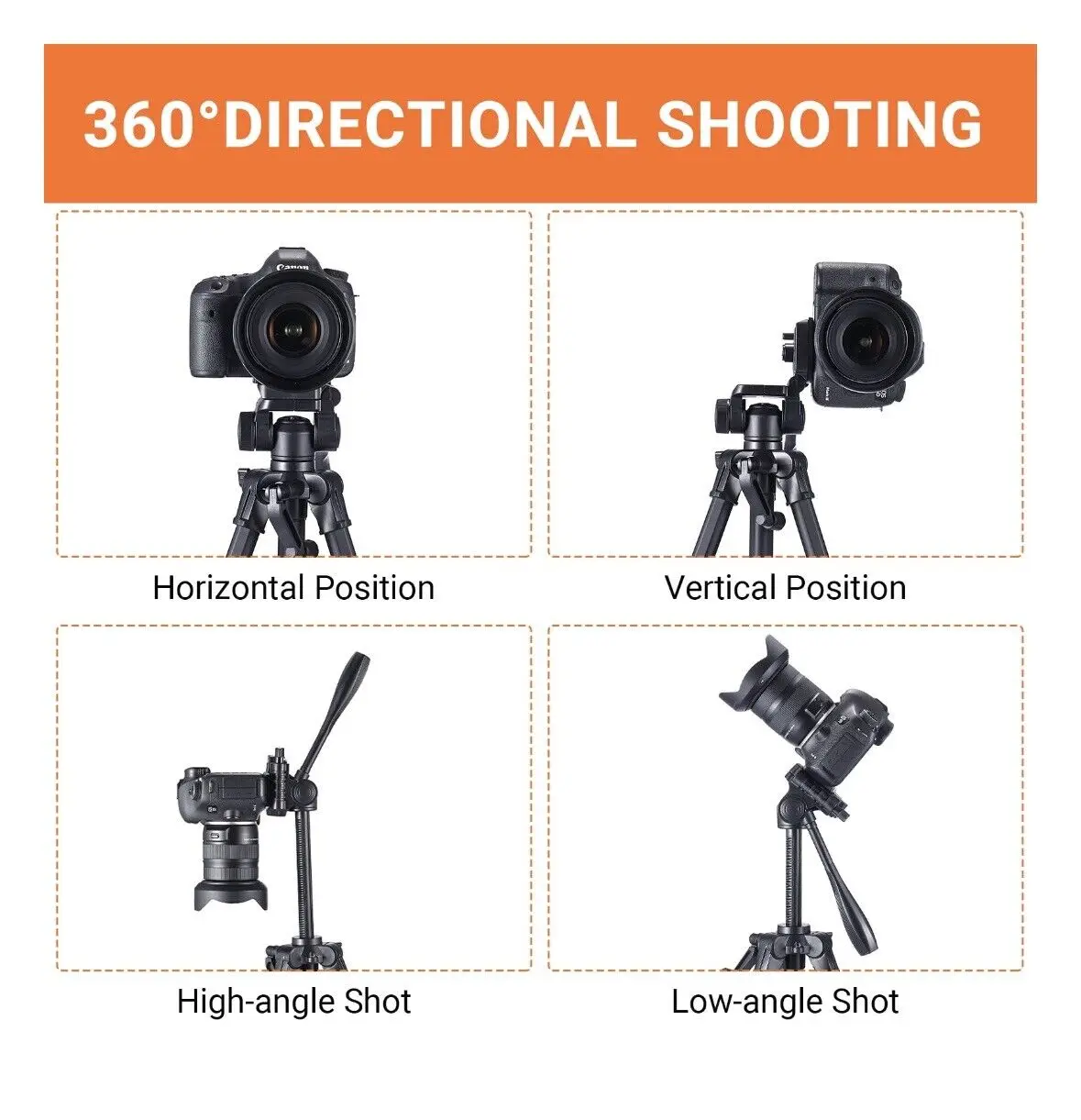 TACKLIFE MLT02 Trípode Liviano Portátil Bluetooth con Control Remoto y Base de Cámara Desmontable