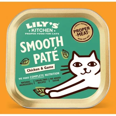 Lily's Kitchen Smooth Paté De Pollo Y Carne De Caza Gatos 85 Gr