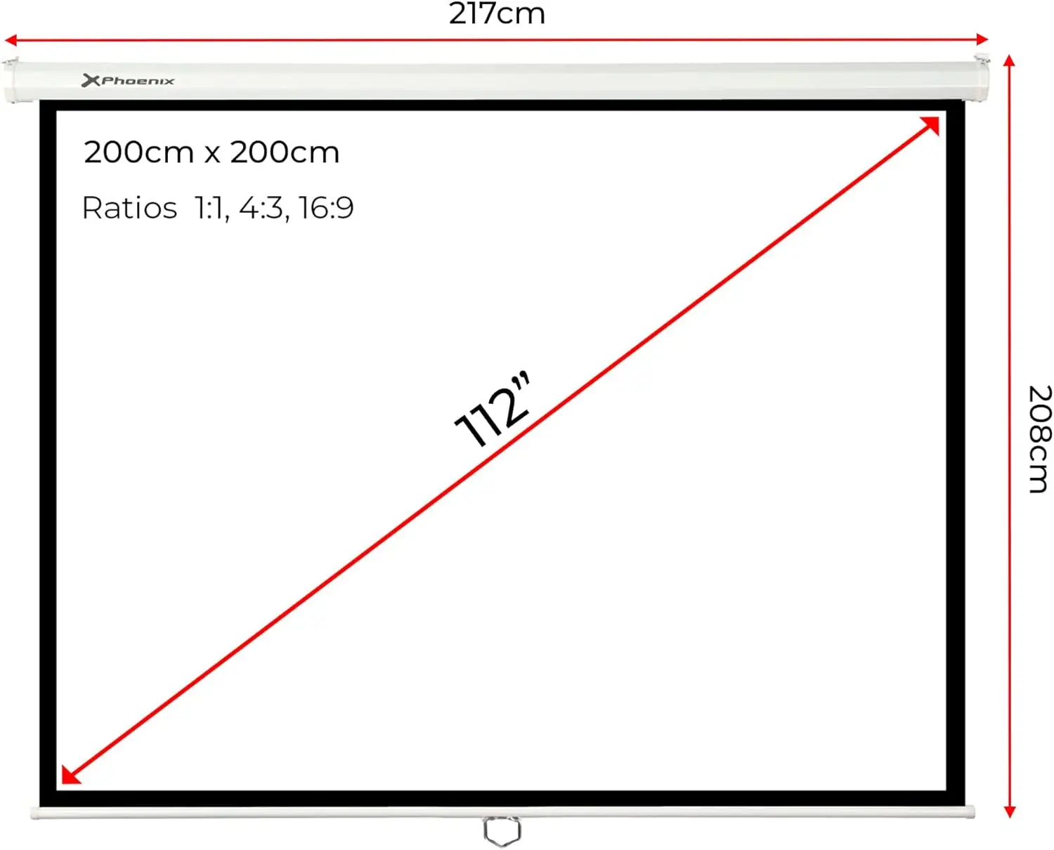 PHOENIX PH200 112 folding projector screen