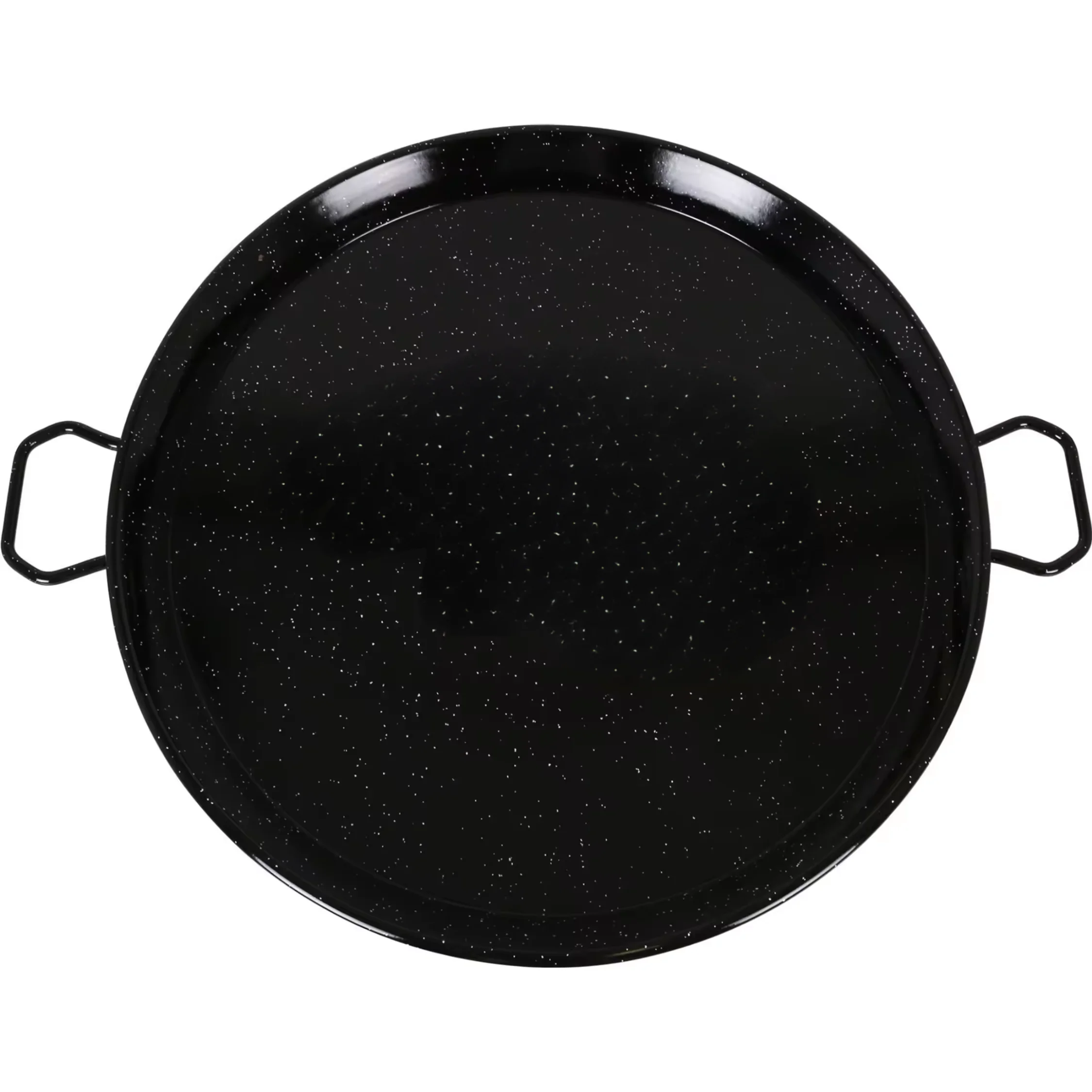 The star-Valencian paella pan marbled from (15 cm to 80 cm) -vitrified steel, high quality and durability-non-stick paella pan with two handles, easy to clean