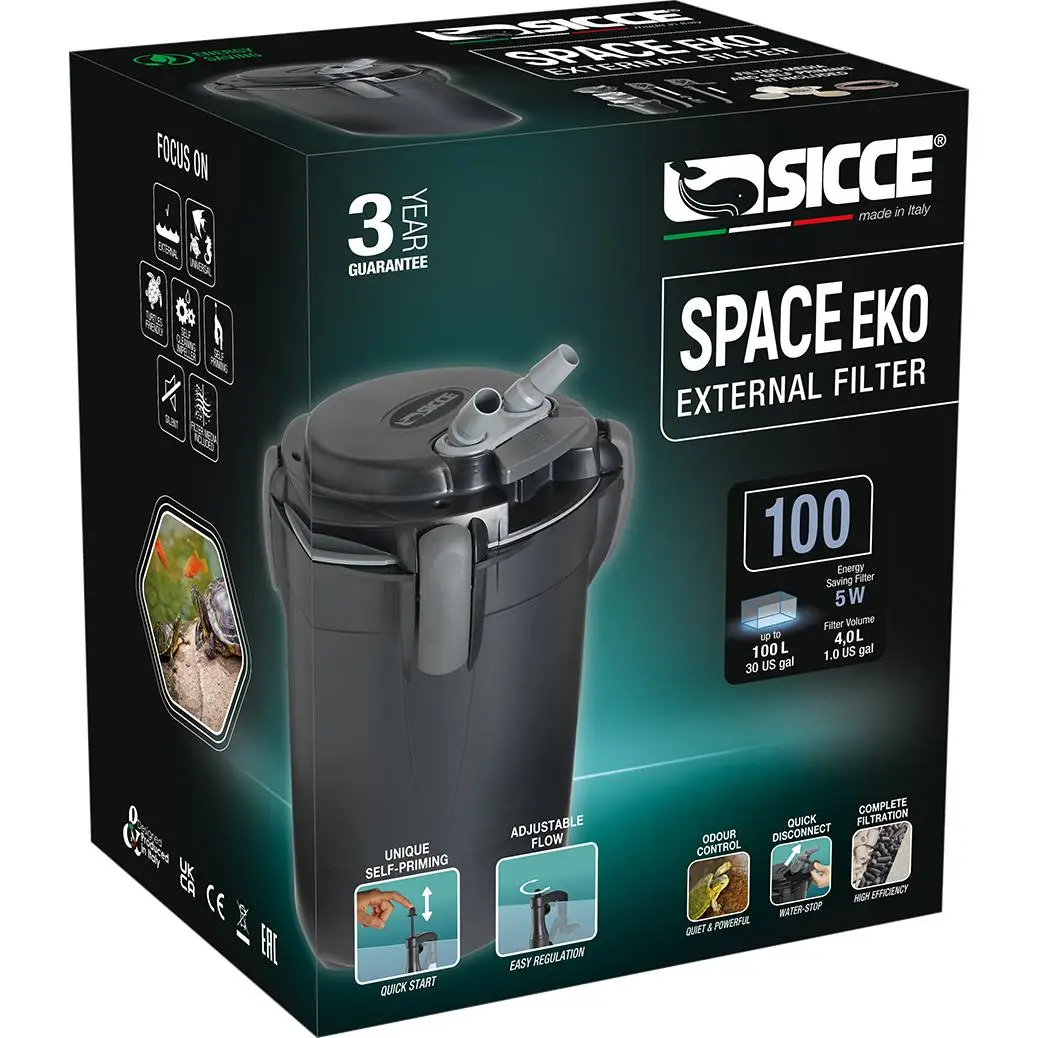 Filtro exterior para acuarios Space Eko+ 100 Sicce