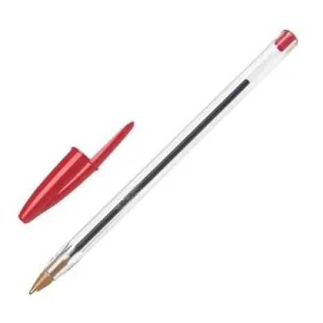 BIC Cristal Medium Rojo Bolígrafo Medio 50 pieza(s)