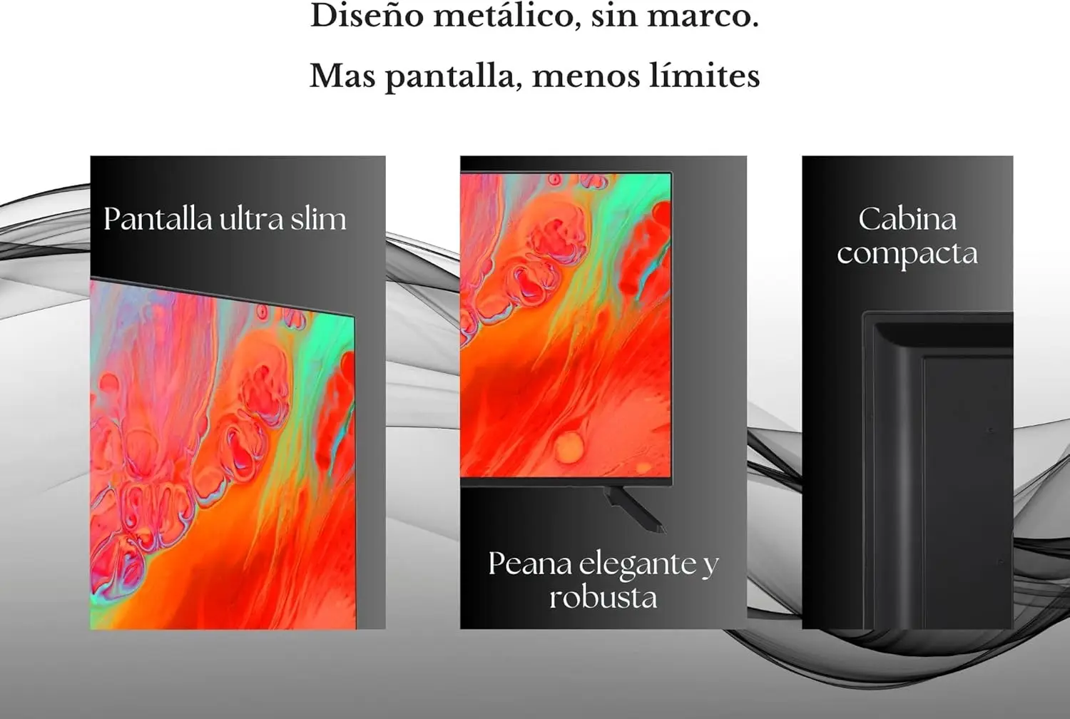 TELEVISION DAEWOO 50DM56UV  50" LED - SMART TV VIDAA, PATAS LATERALES, FULL HD, DOLBY AUDIO, LED (Similar a TV LG QLED)