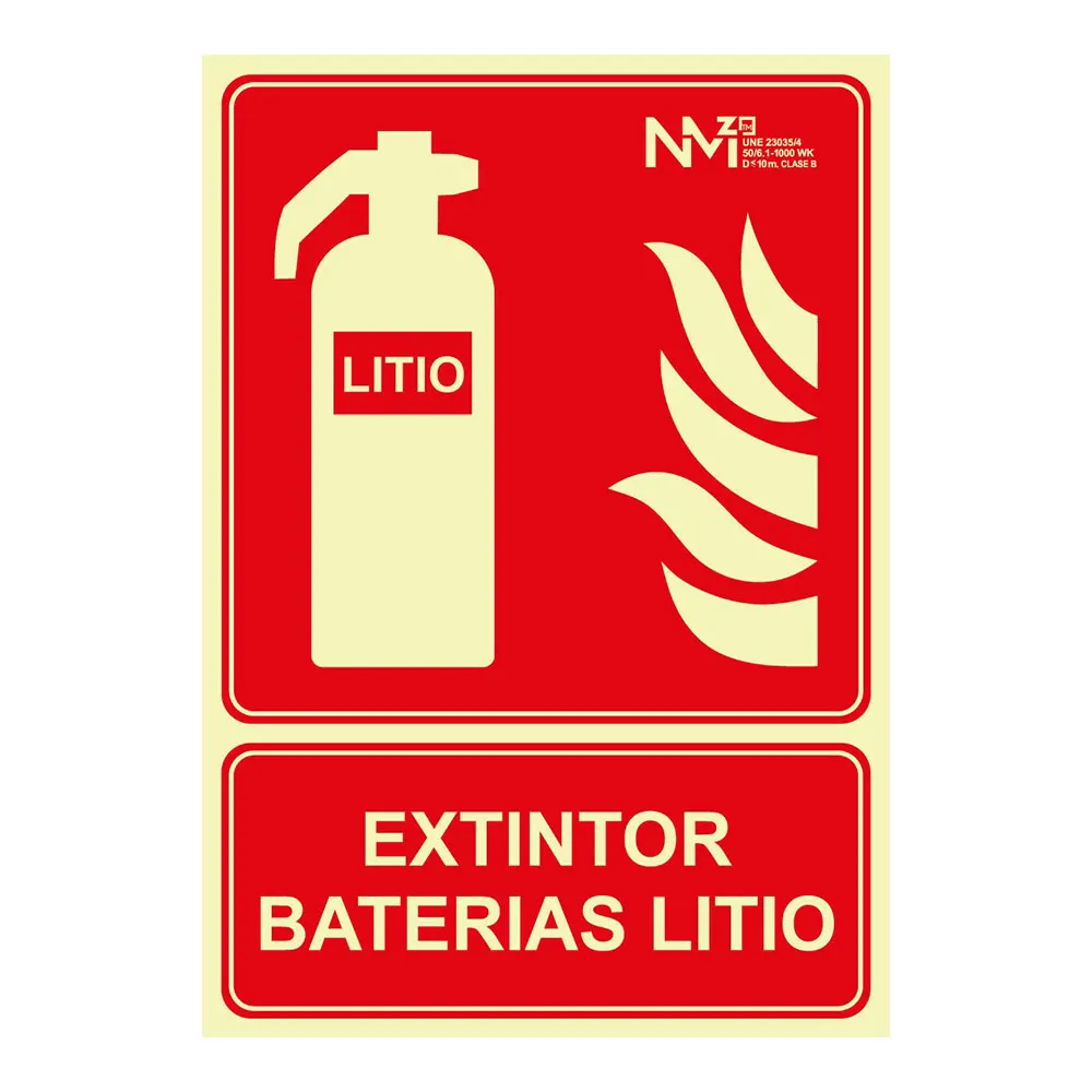 Normaluz B10170 - Señal Luminescente Personas con Discapacidad Clase B PVC 0,7mm 22,4x22,4cm con CTE, RIPCI