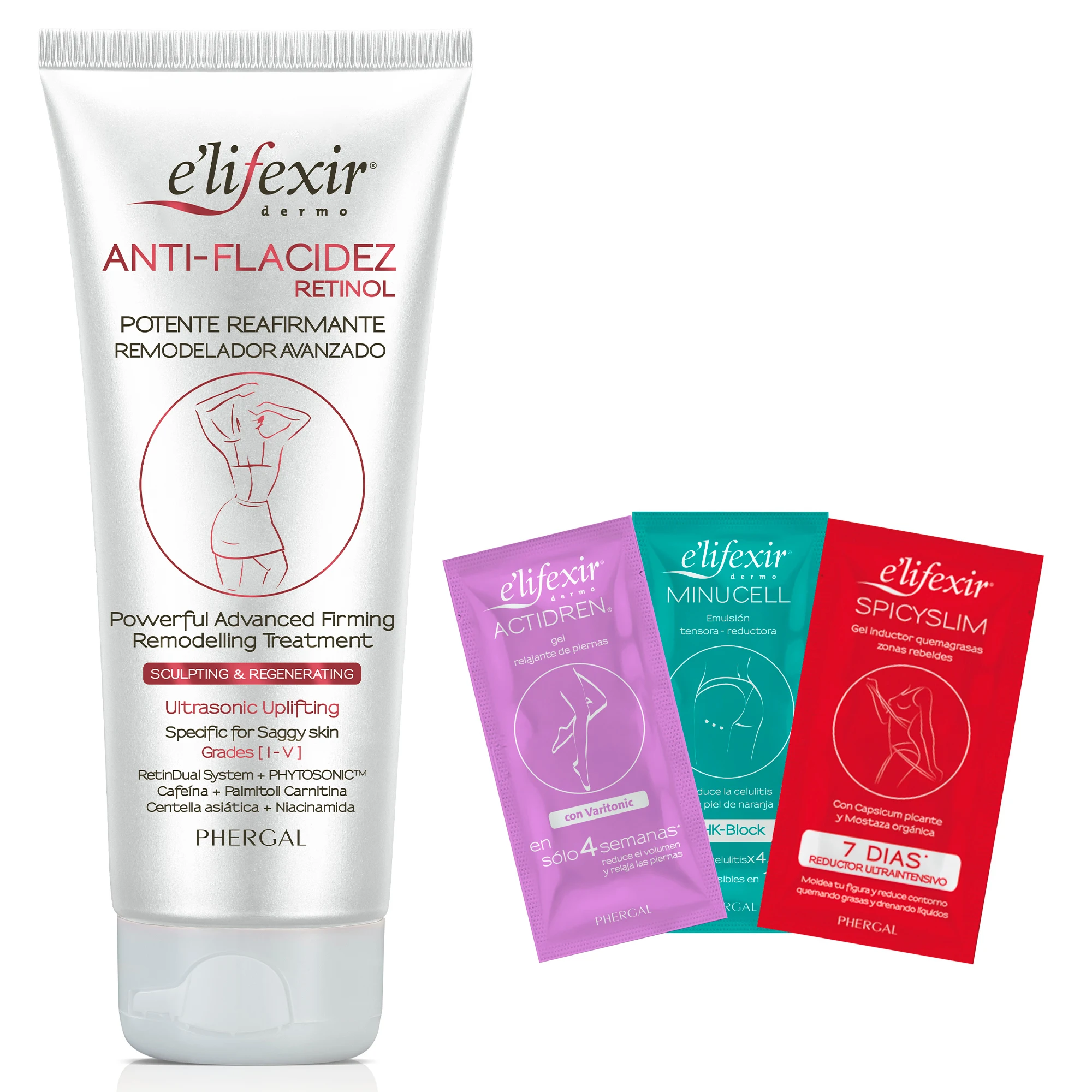 Elifexir Anti-Flacidez Crema Retinol + Muestras | Reafirmante y Renovadora | Esculpe y Reafirma | Piel más Firme y Luminosa | Con Retinol CB 50 + Retinyl Palmytate y Tecnología de Ultrasonidos |
