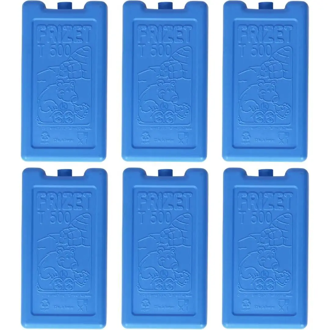 C.A | Pack de Acumuladores de Frío ❄️ | 500 ml | Bloques Refrigerantes Reutilizables para Neveras Portátiles, Camping y Playa