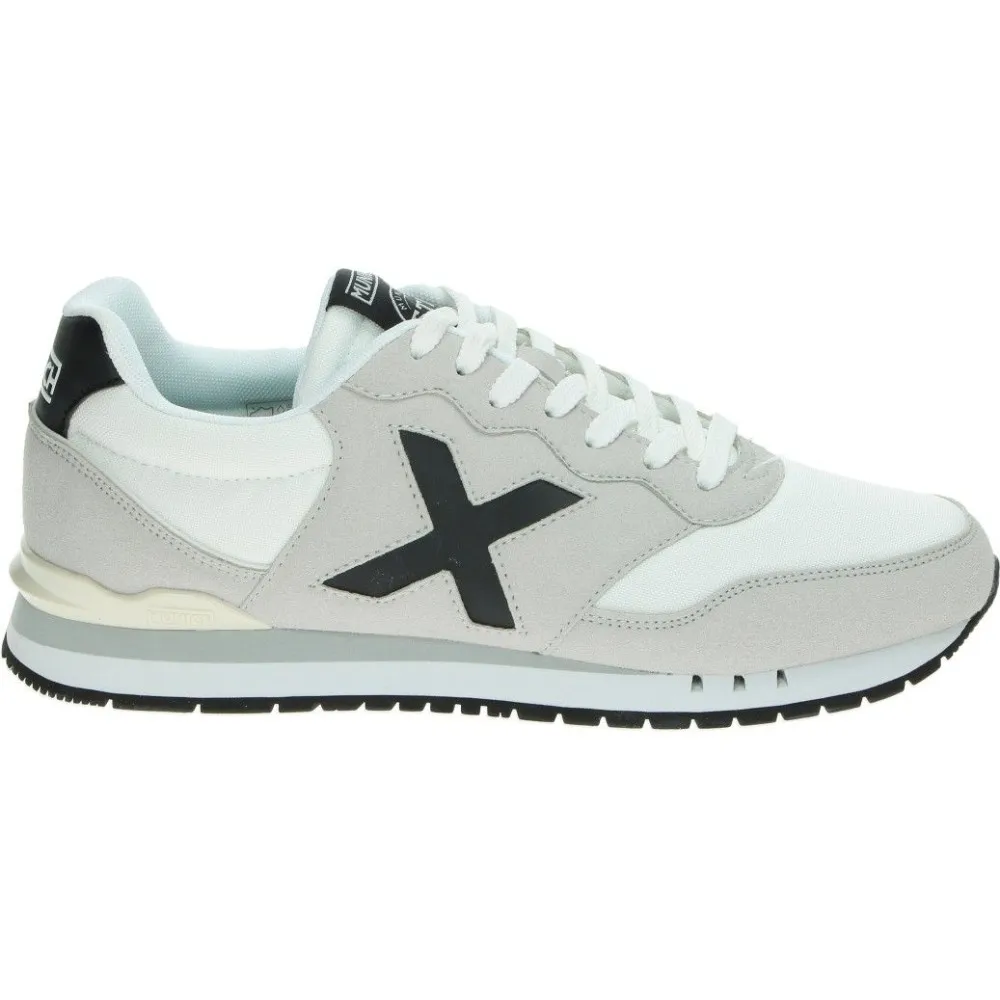 MUNICH | Zapatillas Munich Dash 05 para Hombre – Deportivas en Color Blanco con Detalles en Gris y Negro – Sneakers con Cierre de Cordones – Estilo Casual – Versátiles – Combinables y Cómodas – Modelo 4150105