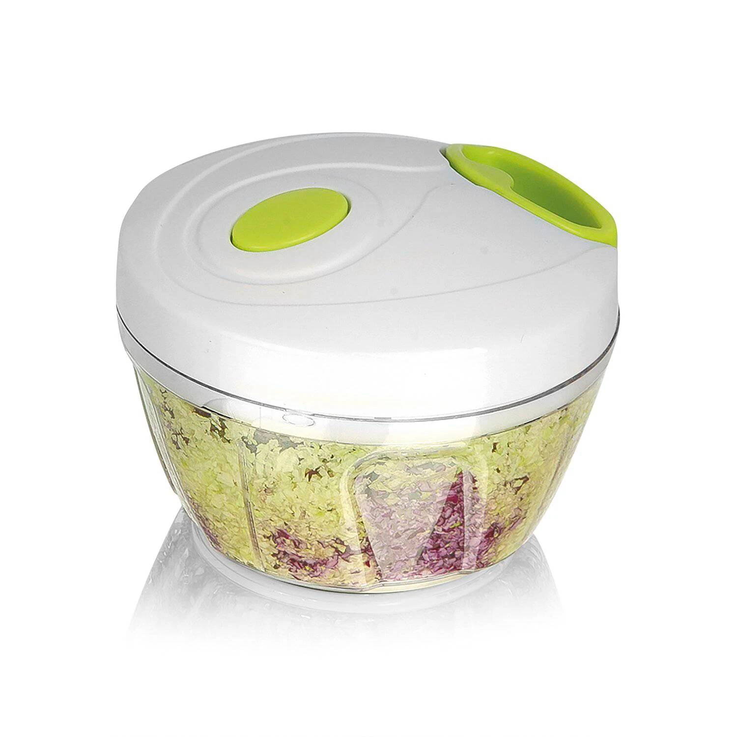 Manual food chopper, vegetable shredder, mini fruit chopping machine | Meat and vegetable cutter | Manual 3-blade chopper with rope | Capacity: 400ml | Revolutionline #4