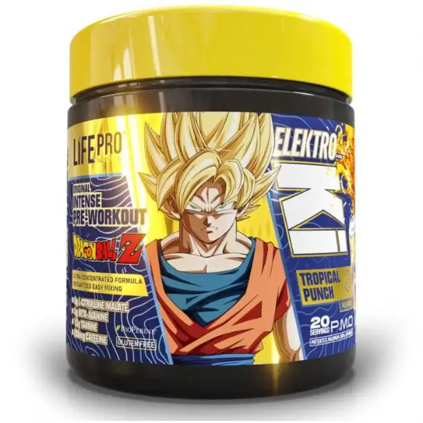 Life Pro Elektro Ki Dragon Ball Z (400g) - Lifepro | Edición limitada | Potente pre entreno