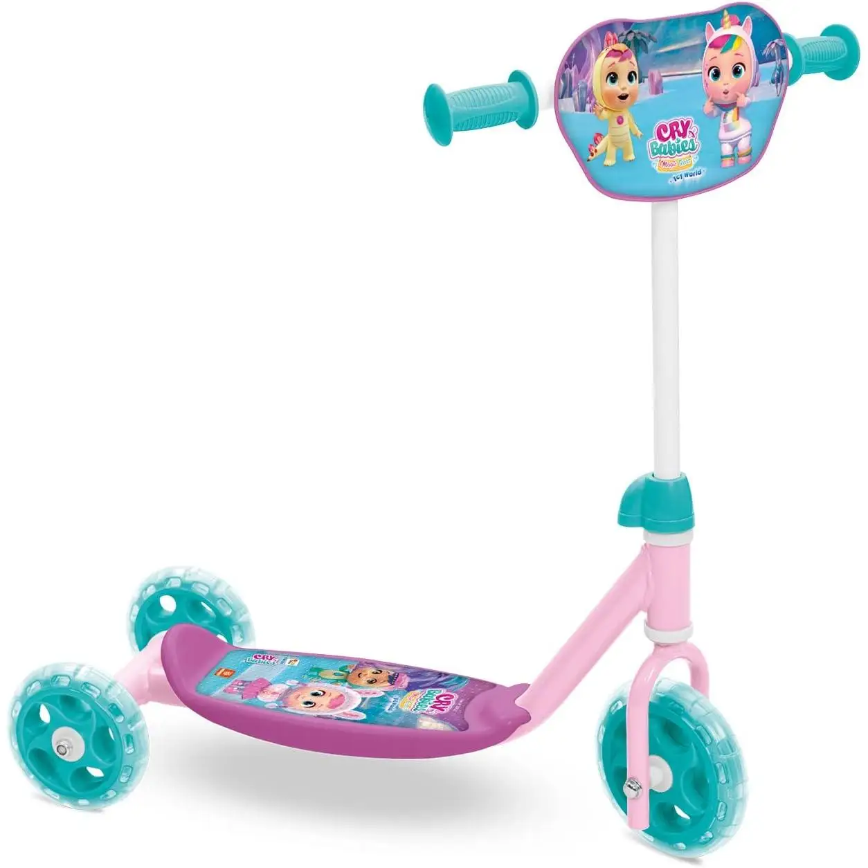 + Mondo Patinete Infantil 3 Ruedas Bebés Llorones 28722 - Marco Acero