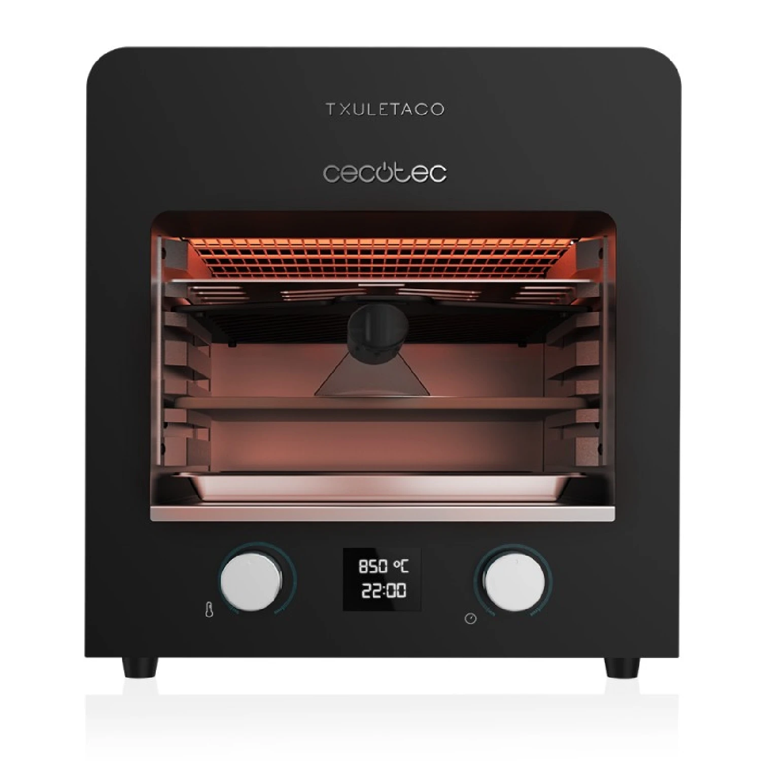 Oven for roasting Txuletaco 8000 Inferno. 2200W Cast Iron Grill, Stone and Pizza Tray, 2 Trays, Temperature Up to 850 °, Digital Thermometer Included