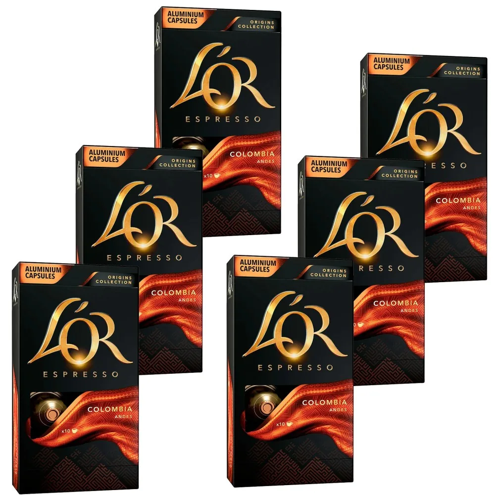 Colombia L’OR 60 capsulas aluminio compatibles NESPRESSO